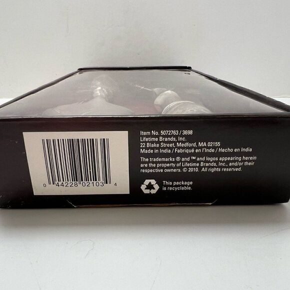 TOWLE Westcott Collection Two Piece Salad Serving Set Glass Handles Stainless St - Picture 7 of 7